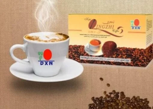 ⁦قهوة لينجزي 3 في 1 بدون سكر DXN قهوة فاخرة مضاف لها خلاصة فطر الجانوديرما⁩ - الصورة ⁦3⁩